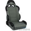 Grey Cloth Racing Seat - Pair